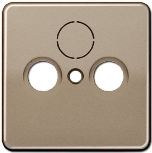 Лицевая панель Jung CD500 для розетки TV+R/TV+R+SAT светлая бронза картинка